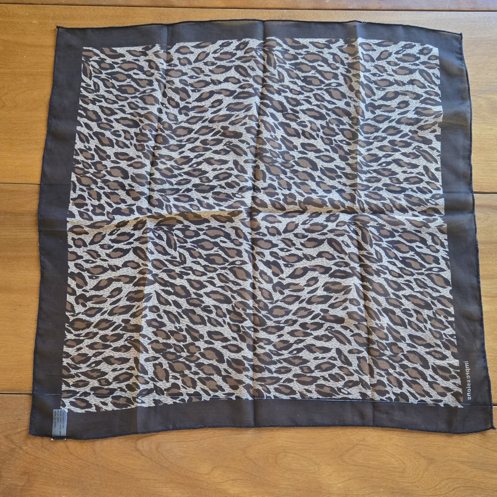 Leopard Print Silk Scarf